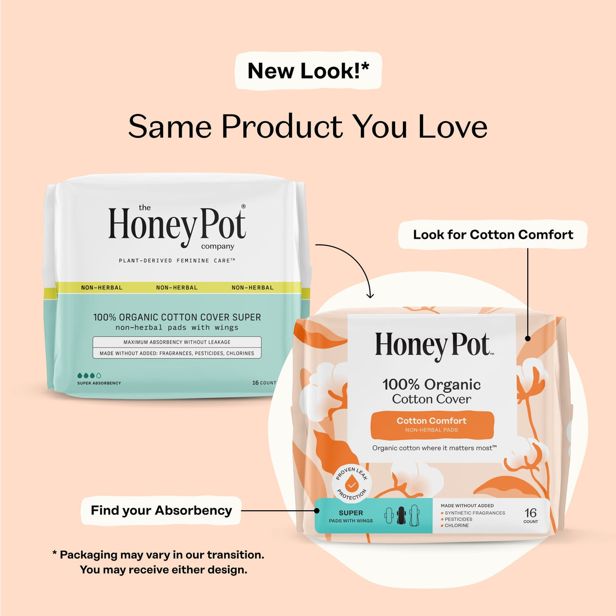 Organic Cotton Comfort Cover Super Pads
