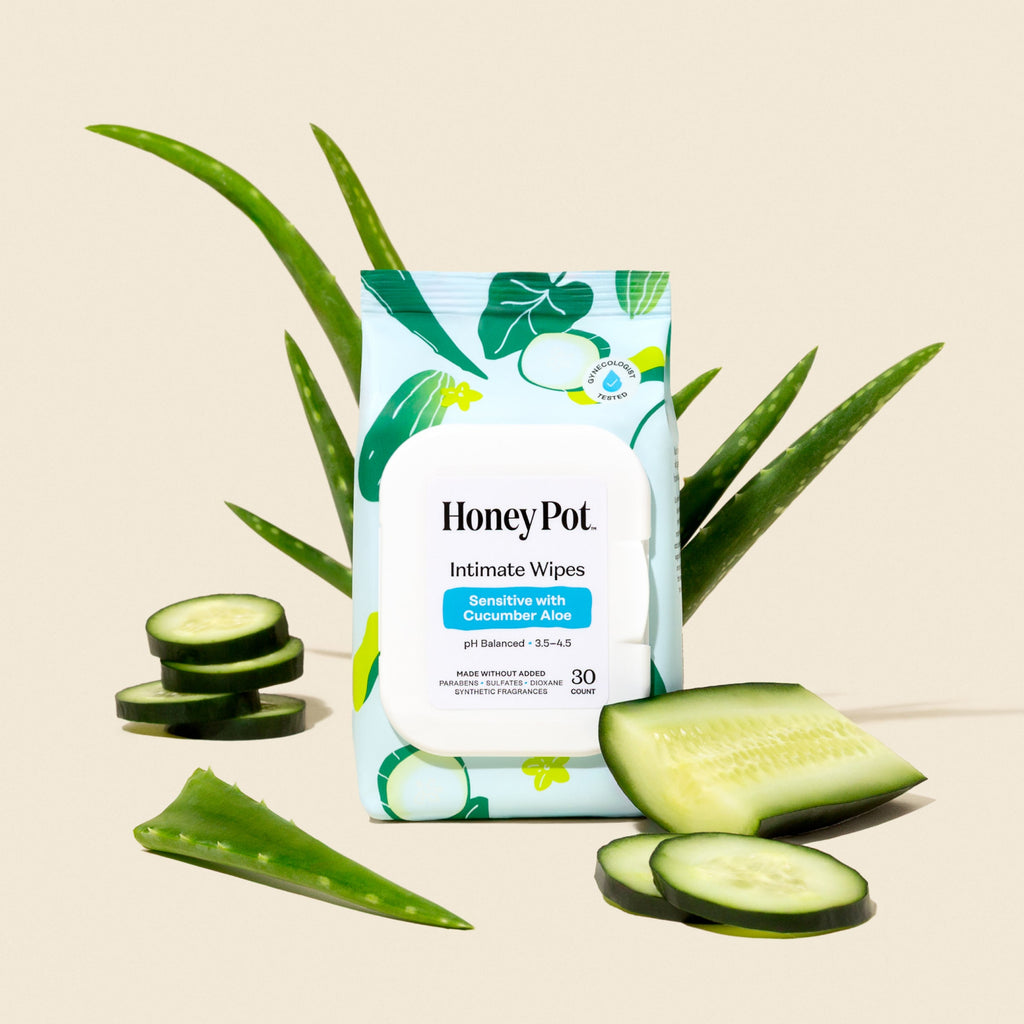 Sensitive with Cucumber Aloe Intimate Wipes