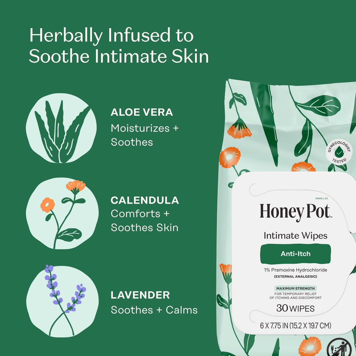 Anti-Itch Intimate Wipes