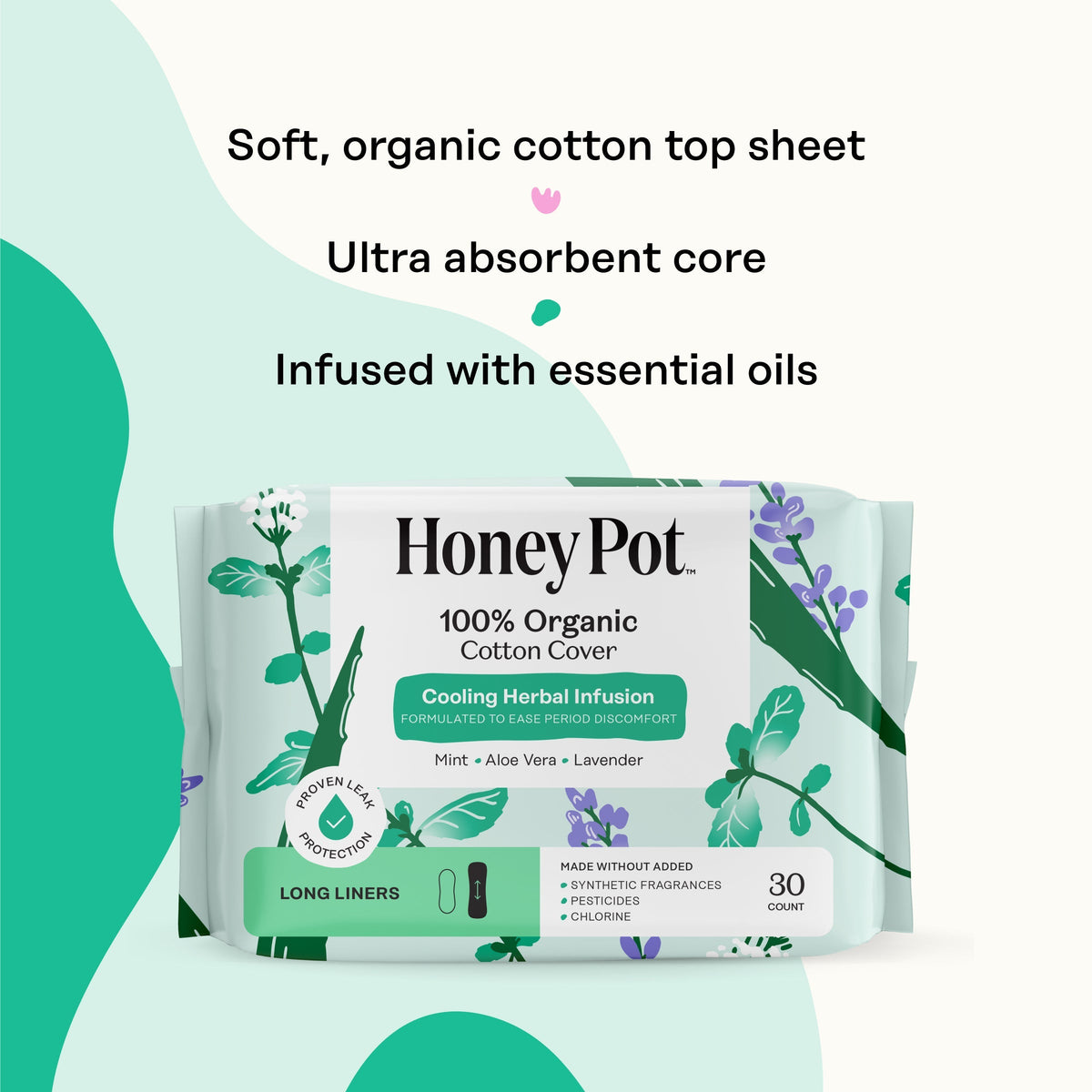 Organic Cotton Cooling Herbal Infusion Long Liners