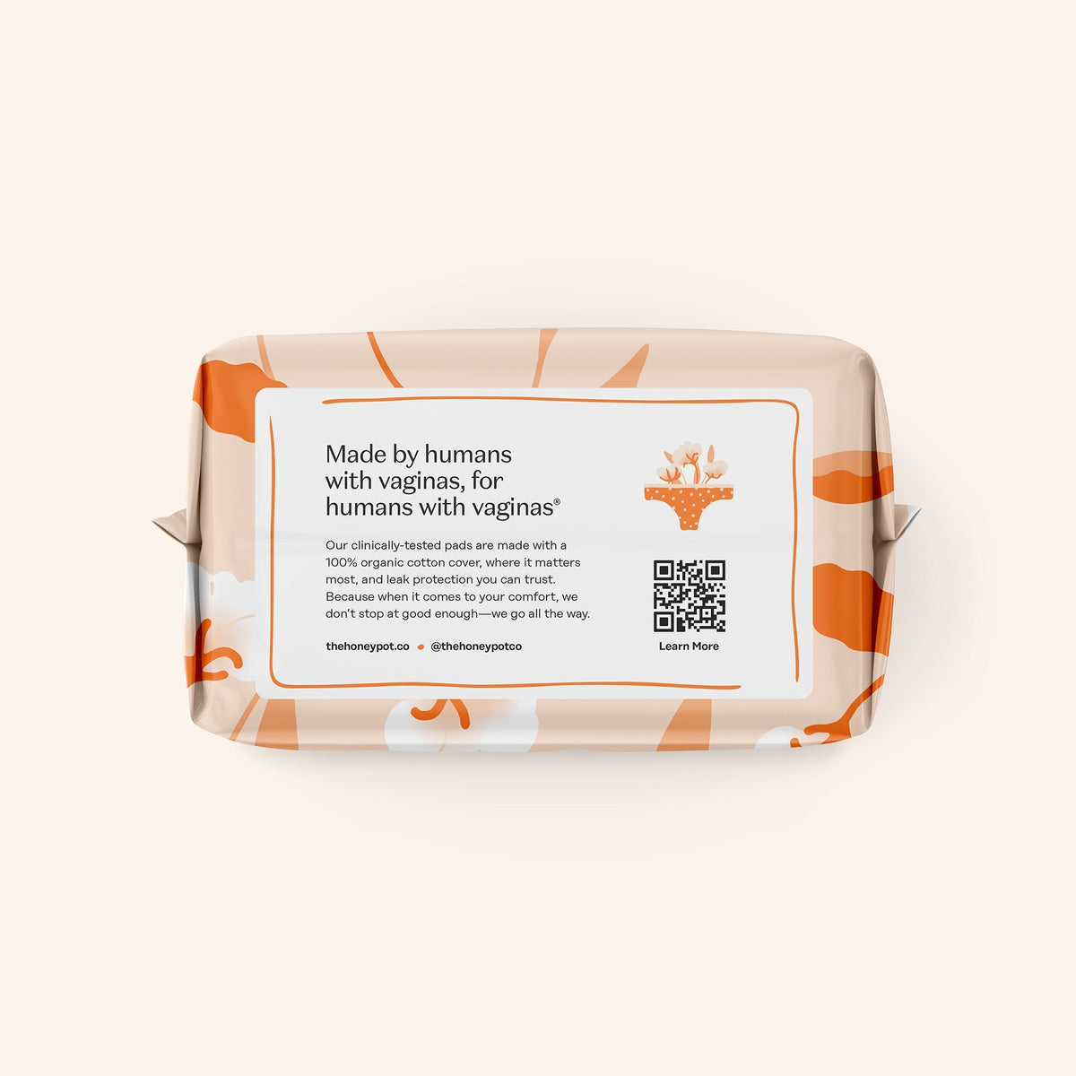 Organic Cotton Comfort Cover Heavy Flow Overnight Pads